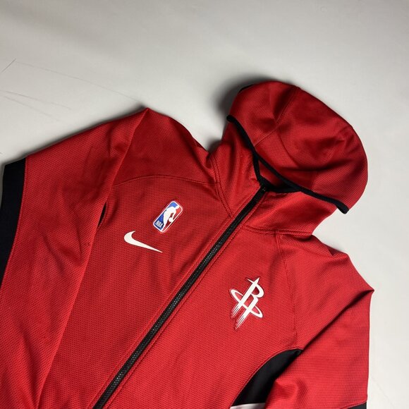 NBA Nike Houston Rockets Dri Fit Jacket Hoodie Warm Up Red Men's Small - Picture 3 of 13